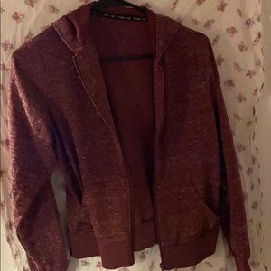 Zip up Maroon hoodie